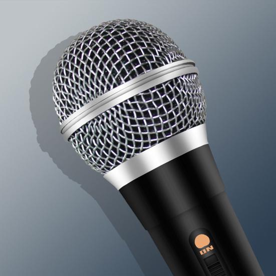 1 Set Audio Microphone Highly Sensitivity Vocal Music Plug And Play Low Latency Dynamic Stage Show High Fidelity Intelligent