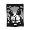The Nightmare Before Christmas Flannel Blanket Jack And Sally Throw Blankets for Bed Sofa Couch 200x150cm Rug Piece,