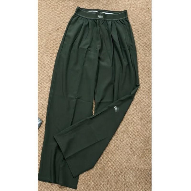 Letter Log Quick Dry Pants High Waist Straight Leg Stretch Casual Trousers Women