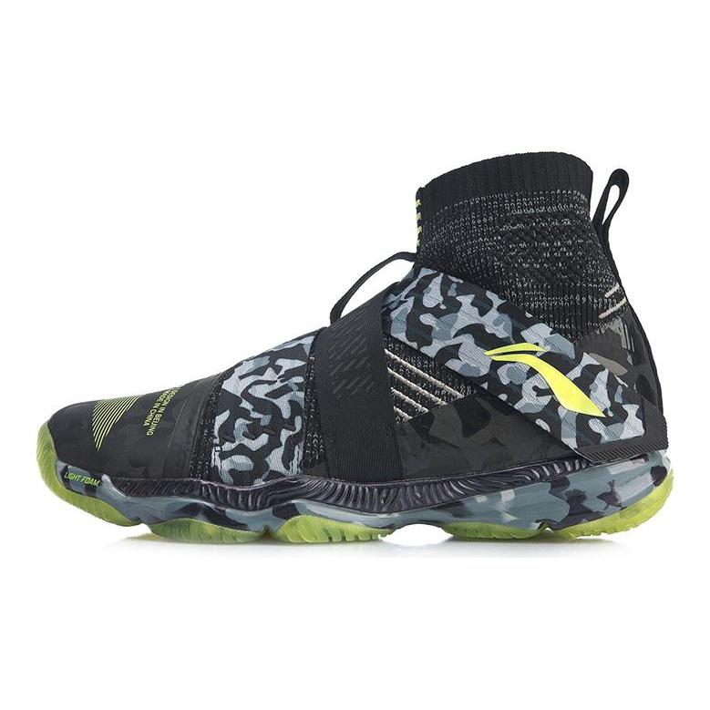 Li Ning Ranger Textile, Synthetic Leather, TPU Cushioning Slip Resistant Abrasion Resistant High top Training Shoes AYAP015-6