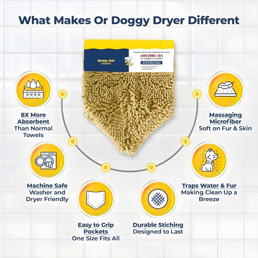 Hot Chenille Fabric Dog Bath Towels Microfiber Quick Drying Cat Bath Towel Extra Soft Highly Absorbent DogTowel Pet Supplies