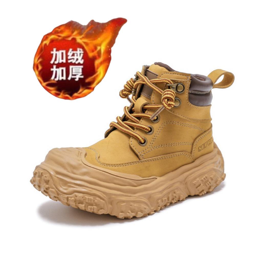 

Детские ботинки Мартин 2025 осень и зима новые мальчиковые короткие ботинки девочки резиновые ботинки нескользящие бархатные теплые короткие ботинки 31