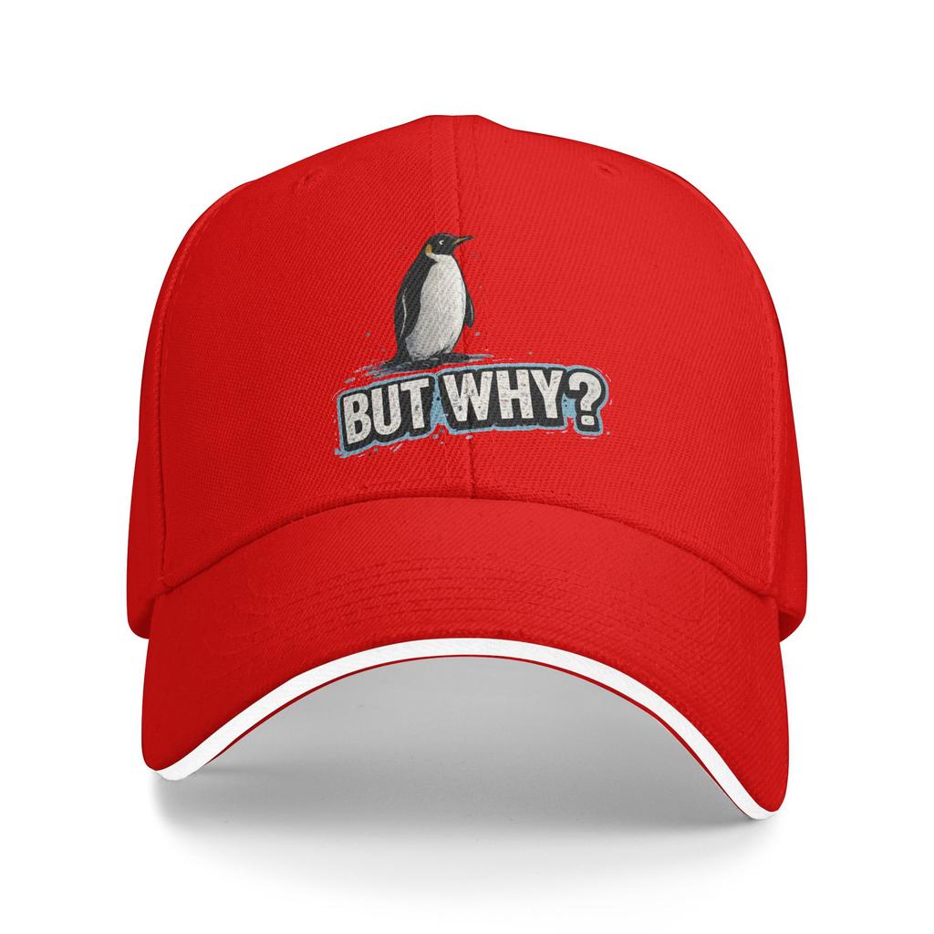 Nihilist Penguin But Why Funny Animal Sun Baseball Cap Summer Y2k Funny Hip Hop Hats For Men Adult Tennis Skate Baseball Caps
