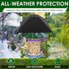 Squirrel Baffle Metal Bird Feeder Rod Baffle Effective Weatherproof Feeder Squirrel Protective Device for Hanging Bird Feeders