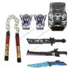MOC Figure Accessory Building Block Game character Weapons Set Black Eagle Boxing Gloves Armor Shield Dart Machete Brick Toy N22