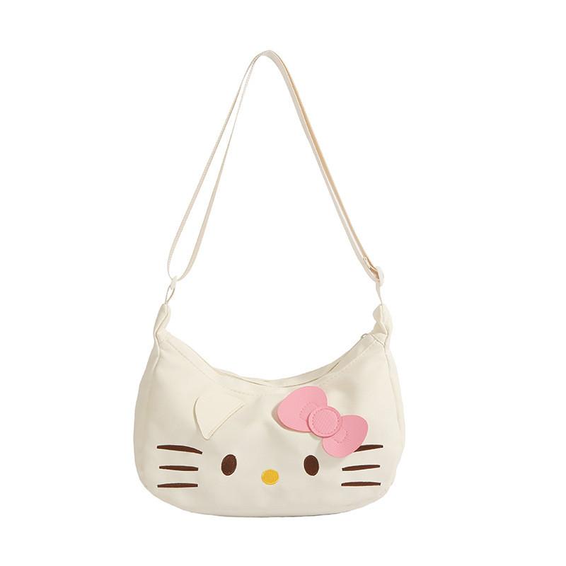 Lightweight Cute Cat Bag Teens Nylon Illustration Casual Outings
