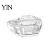 Transparent Glass Tealight Holder Flower Holder, Plum Blossom Candle Bump Resistant for Home Party Decor, Wedding Table Centerpiece Decorative