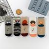 5 Paia di Calzini Carini da Donna con Cartoni Animati di Gatti e Cani. Calze di Natale. Calzini Originali. , Traspirante, Confortevole, Versatile ed Elastico. Un Regalo per Donne.