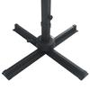 Solar Powered LED Patio Umbrella with Aluminum Mast 400 x 300 cm Sand White