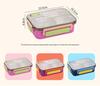 304 Stainless Steel Insulated Lunch Box, Food Grade, Two Compartments with Soup Bowl for Students or Office Workers