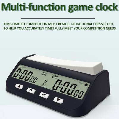 Temporizador de Ajedrez Multiusos Reloj de Ajedrez Profesional Temporizador de Ajedrez Digital Temporizador de Juego Reloj de Ajedrez Cuenta Ascendente Descendente Reloj de Juego de Mesa