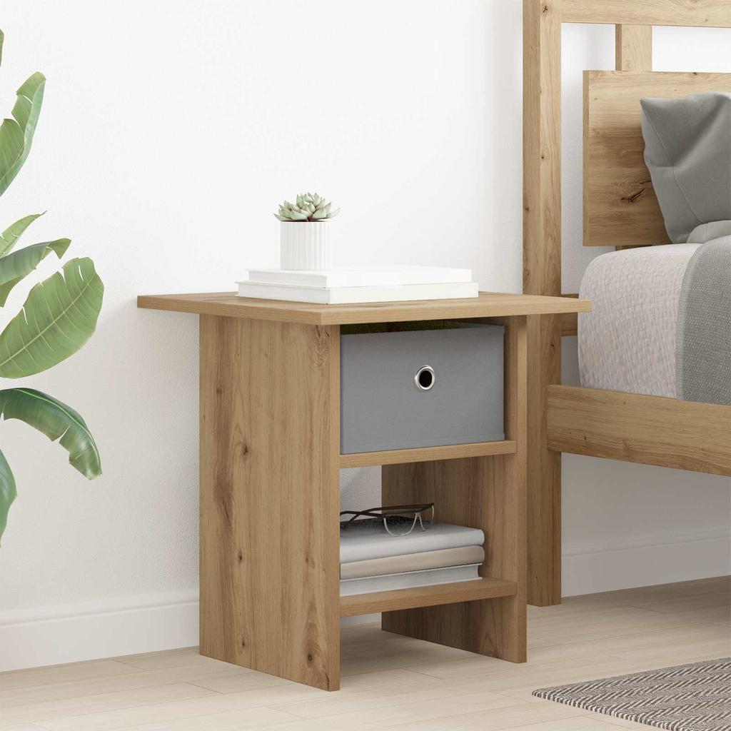Nightstand 2 pcs Artisan Oak 41 x 40 x 45 cm engineered wood