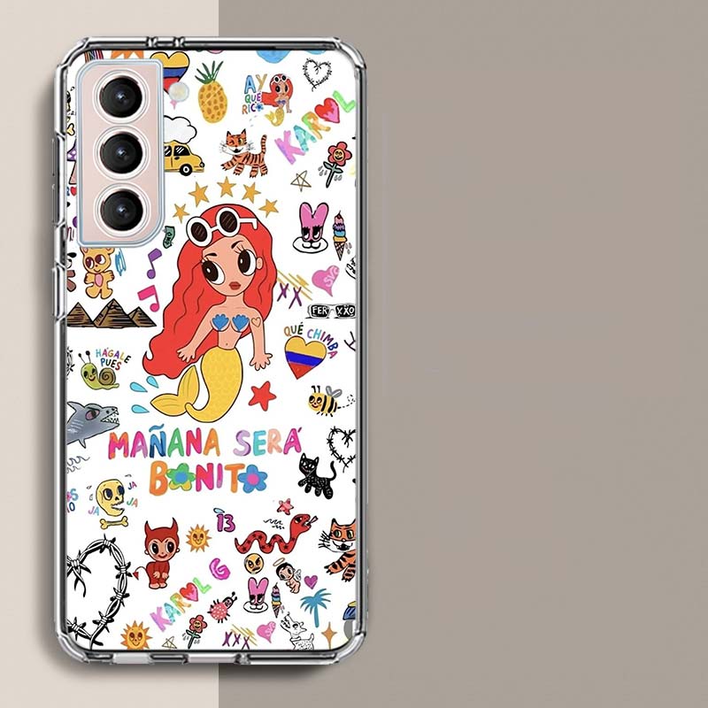 Karol G M-Manana Sera B-Bonito Phone Case For Samsung Galaxy S25 Edge S24 S23 FE S21 S20 Plus S22 S26 Ultra Cover Clear Cases TP