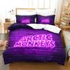 3D Printed Arctic Monkeys Music Band Bedding Set Duvet Cover Bed Set Quilt Cover Pillowcase Comforter King Queen Size Boys Adult