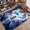 Custom Rug Erling Haaland Pattern Print Name Text Soft Non‑Slip Floor Carpet for Home Indoor Decoration