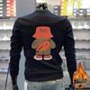 Men's Trendy Round Neck Hoodie: Autumn/Winter Casual Long Sleeve Top