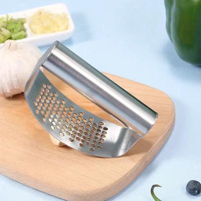 Stainless Steel Garlic Press Crusher Manual Garlic Mincer Chopping Garlic Tool Fruit Vegetable Tools Kitchen Accessories Gadgets