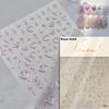 1pcs New 5D Bronzing Punk Moon Nail Art Charms Gothic Star Adhesive Slider Press on Nail Decoration Decals Accessories DIY