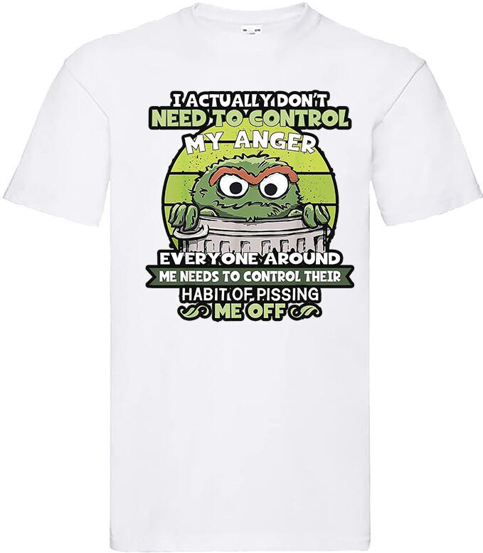 I actually don t need to control my anger funny novelty meme mens viral t shirt 3XL