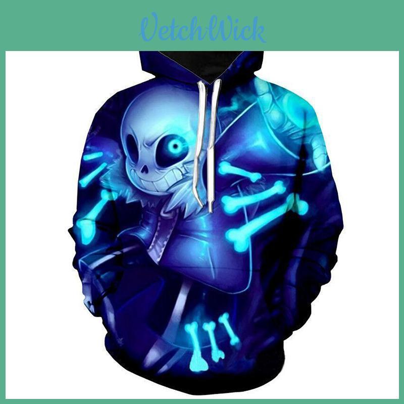 Cartoon Frisk Undertale 3D-Druck Hoodies Sweatshirt Pullover Jacke Sweatshirt