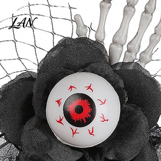 Realistic Floral Wrist Corsage Gothic Flower for Halloween Party, Black Wedding Corsage, Romantic Costume Decoration Accessory Day of The Dead