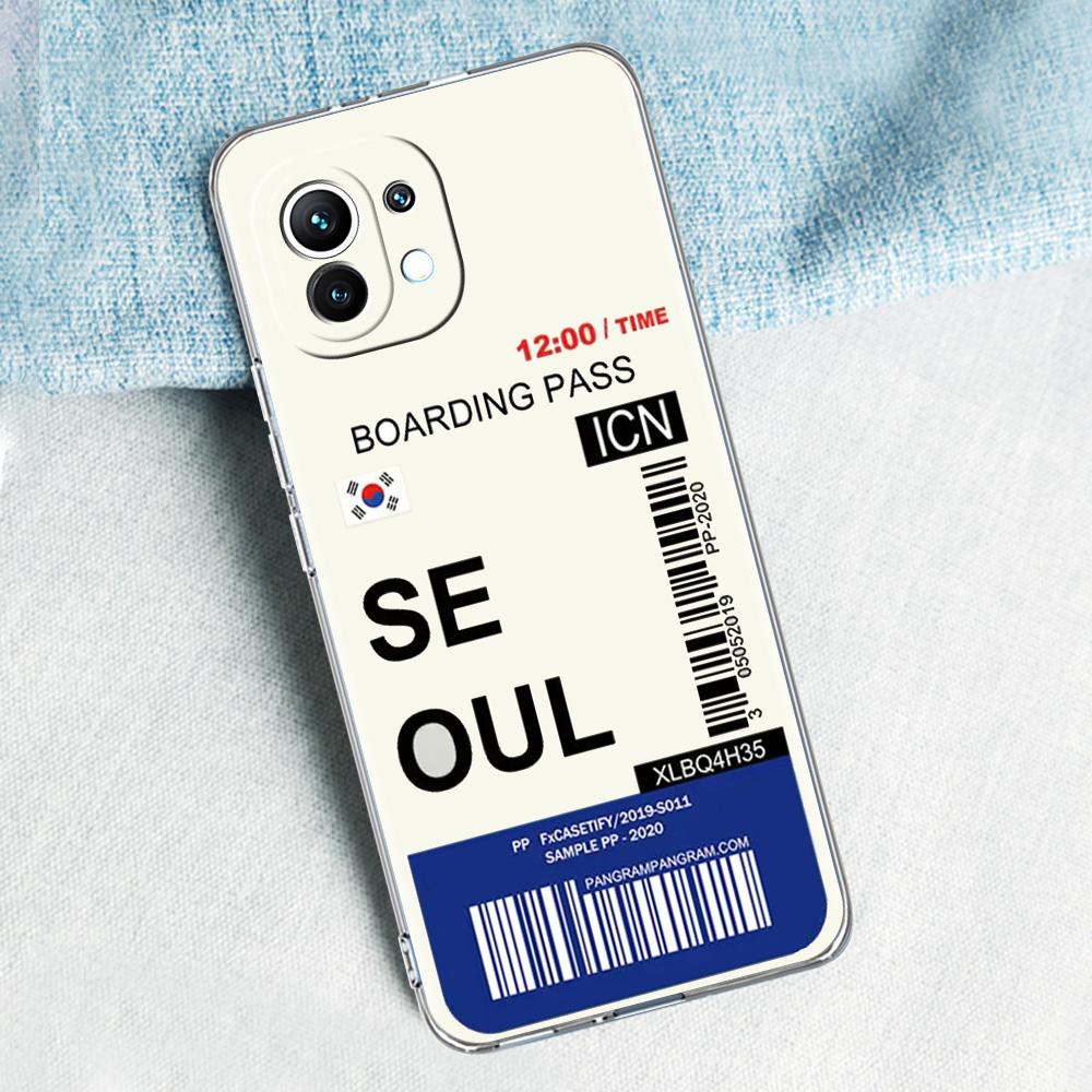 Case For Xiaomi Mi 15 14 13 12 11 Lite 15T 13T 12T Poco X7 X6 X5 Pro 5G X3 NFC F7 F6 F5 Cover World City Travel Ticket New York