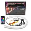 2Pcs 30/45/60CM RGB LED DRL Daytime Running Light Flowing Turn Signal Lamp APP Control LED Headlight Strips For Car Accessoies
