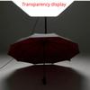 10 Bone Double Layer Automatic Umbrella Clear Umbrella Automatic Folding Umbrella Windproof Reinforcement Thickened Umbrella