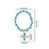 Fashion Angel Wing Cross Bracelet Acrylic Bead Chain Exquisite Religious Gift