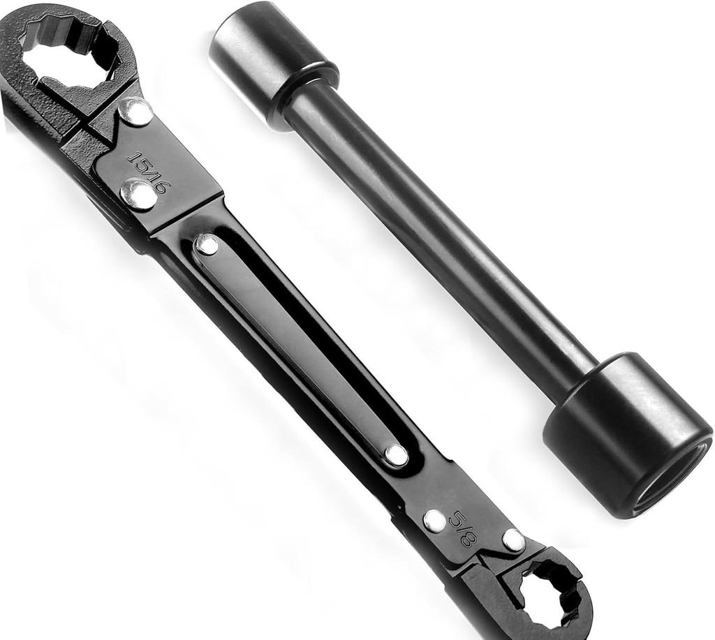 Plumbing Tools Dual Kwik Tite Wrench Kit,Angle Stop Wrench, Plumbing Wrench Angle Stop Wrench Kit, Angle-on Wrench Professional Plumber Wrench Tools