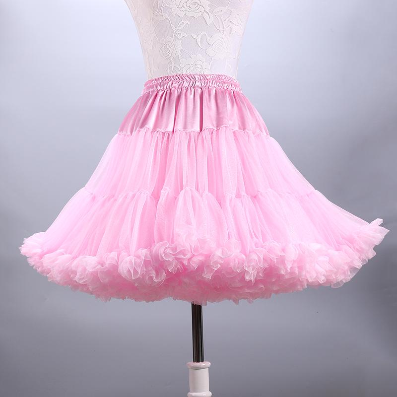 Falda Media de Malla para Adulto Cosplay Boda Enagua – Estilo Lolita