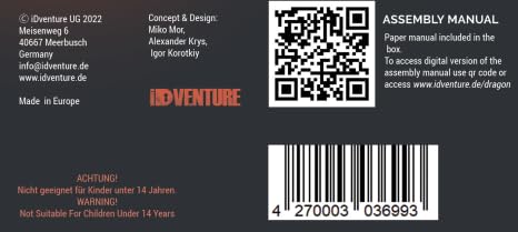 iDventure 3D Puzzle Clue Box Marble Run Dragon Escape Game, Brain Teaser Wooden Puzzle, Unique Puzzle Game for Adults & Kids, IDMR1