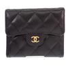 CHANEL  AP0231_Y01864_C3906 Tri-fold wallet black Women