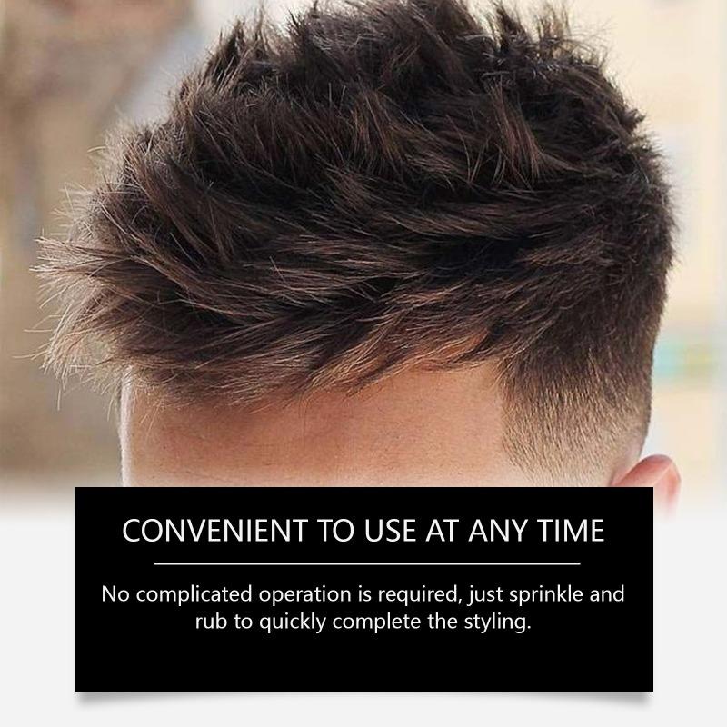 40g Herren- und Damen-Haaraufbauspuder Haarfreies Stylingpuder Ohne Waschen Natürlicher Styling-Shot, Aufbauspuder Ölkontroll-Stylingpuder