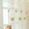 1PC LOZUJOJU Elegant European Embroidered Three-dimensional Sheer Curtain 260cm Height Tulle for Living Room Bedroom Window Decoration Home Decor