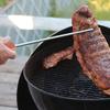 Wooden Handle BBQ Meat Flipper Hook Heavy Duty Grilling Cooking Flipper  Home Cookout
