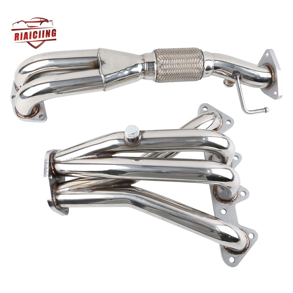 Stainless Racing Manifold Header Exhaust For Honda Accord 98-02 LS4 Combo 1998-2002 Honda Accord F23 DX LX EX L4 2.3L
