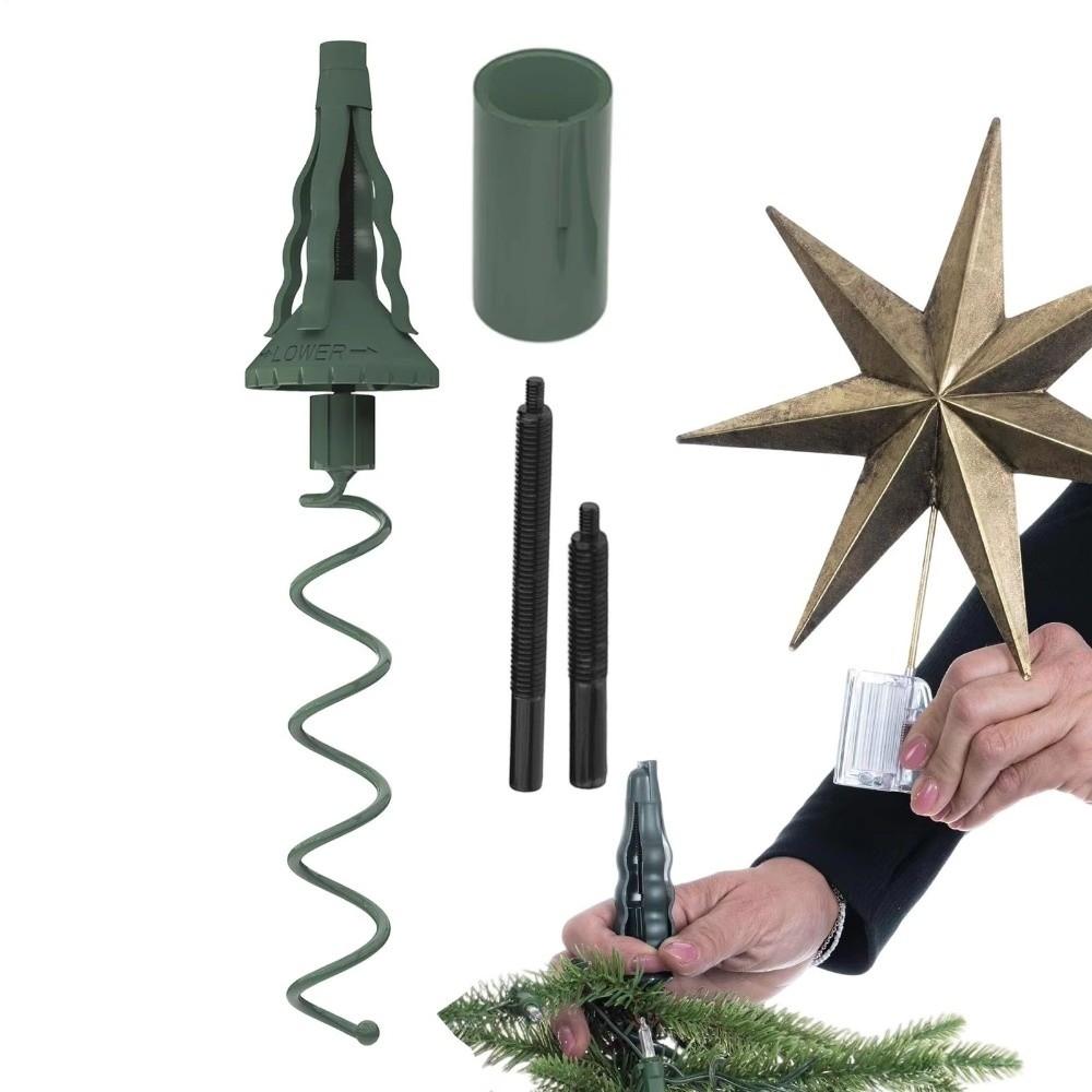 Adjustable Attachment Christmas Tree Topper Holder Sturdy Metal Support  for Festive Decoration