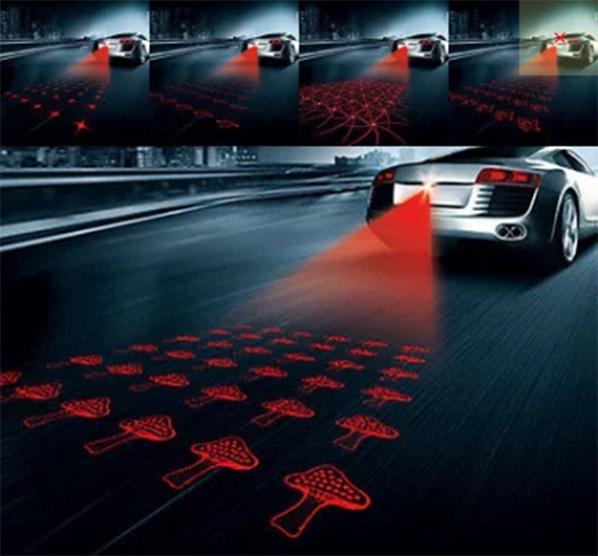 Fish And Star Pattern Car Motorcycle Laser Light With High-quality Anti-fog Signal