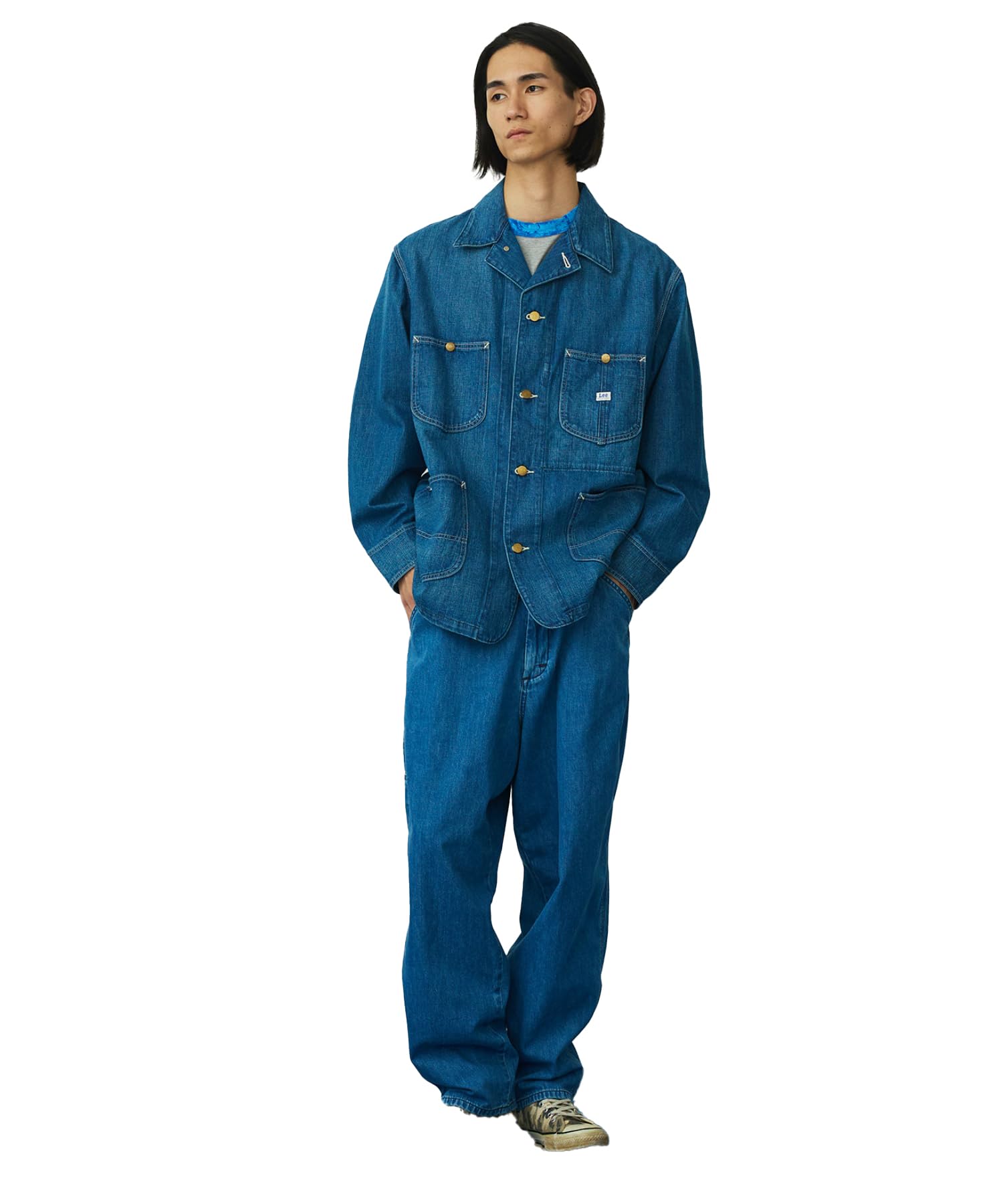 

Мужские джинсы Lee Wide Denim Painter средней стирки,