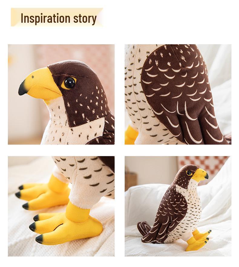 Small Eagle and Owl Plush Toy - Children's Cognitive Ornament and Photography Prop
