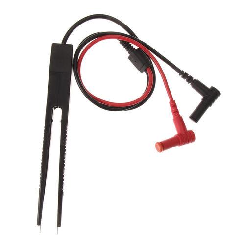

SMD SMT Chip Test Clip Lead Probe Digital Multimeter Meter Tweezer Capacitor Resistance Tweezers Hand Tool Sharp Point