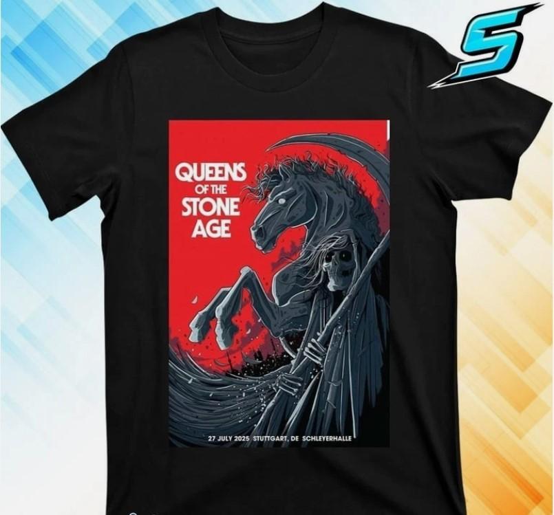 

Queens Of The Stone Age Schleyerhalle 2025 Tour Poster T-Shirt Unisex T-Shirt S