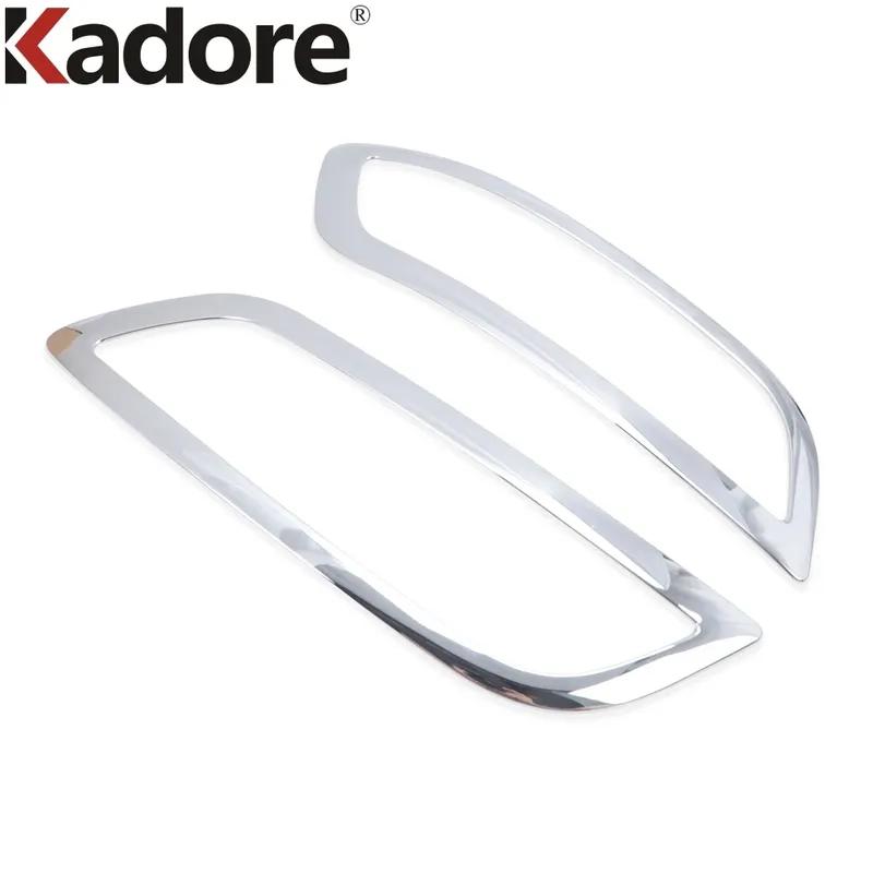 For Hyundai Venue      2024 Chrome Car Front Fog Light Lamp Cover Trim Head Foglight Bezel Trims Accessories