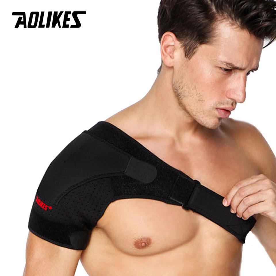 Aolikes Shoulder Stability Brace Adjustable Shoulder Support With Pressure Pad, Light Breathable Shoulder Support For Sport Right