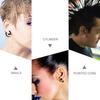 PAMINGONO 54Pcs Acrylic Ear Plugs for Women Ear Tunnels and Ear Expanders Black Stylish and Delicate for Parties and Banquets