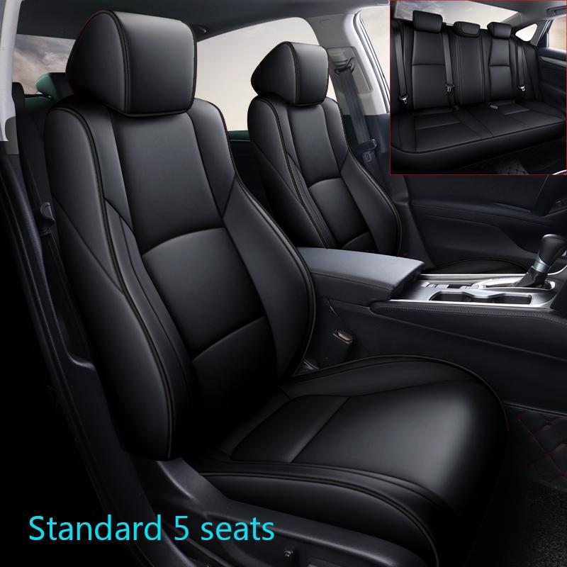 Custom Styling Car Seat Covers For Honda Accord 2018 2019 2020 2025 2025-10th Generation Protective Premium Leather Accessories