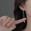 Meteor Ear Cuff Tassel Hoops: 925 Sterling Silver Mori Style Earrings for Women, Summer 2021 Trend