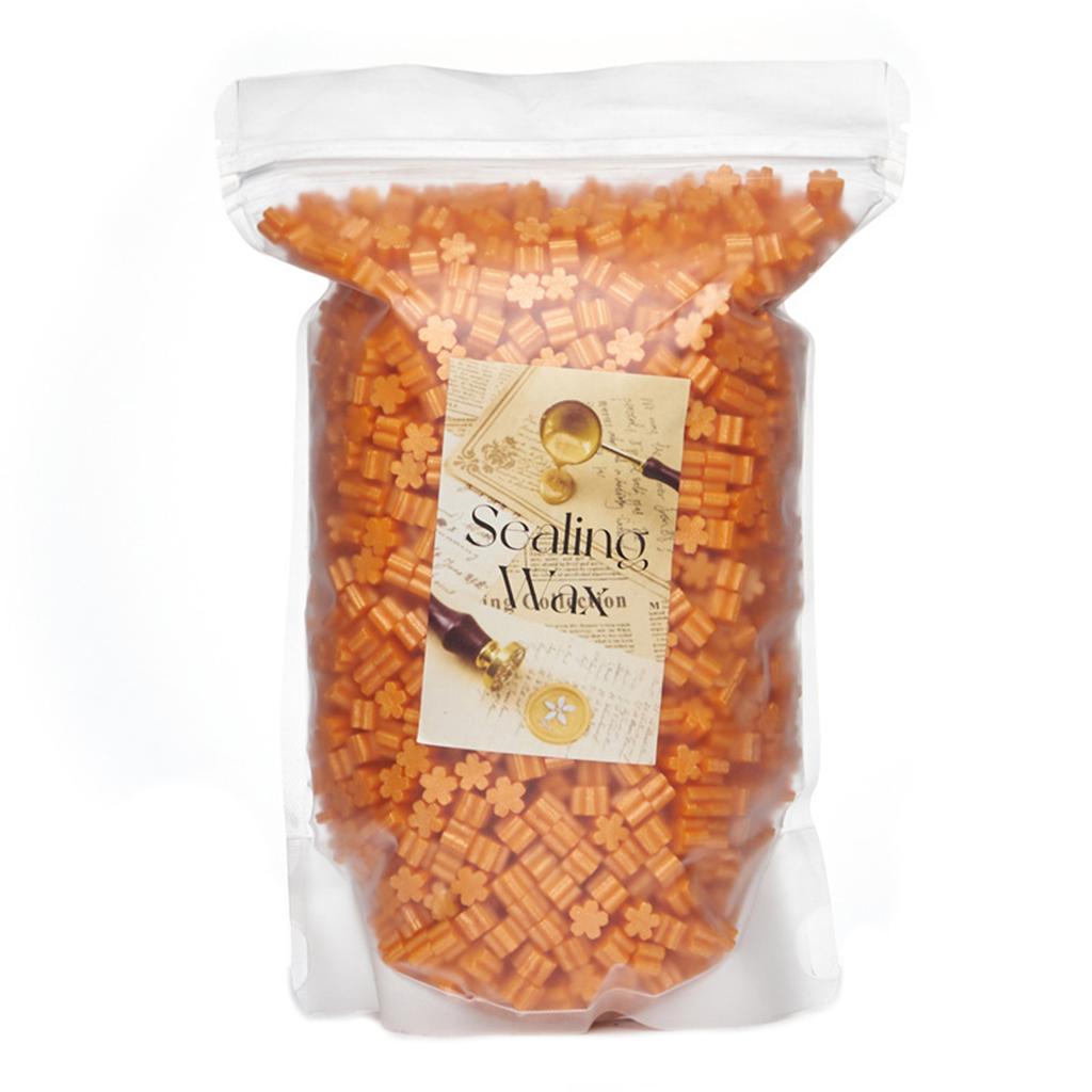 500g Flower Shaped Sealing Waxes for Wax Seal Stamp Colorful Waxes Seal Beads for Letter Envelope Christmas Card Package