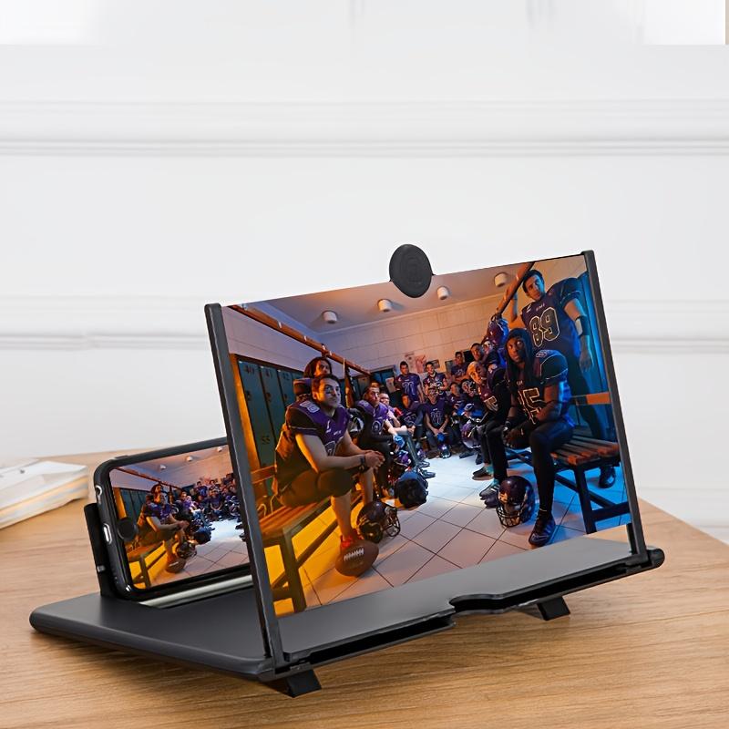 12 Inch Multi Functional HD Mobile Phone Screen Video Magnifier Screen Amplifier for Phone Holder Enlarged Screen Phone Stand
